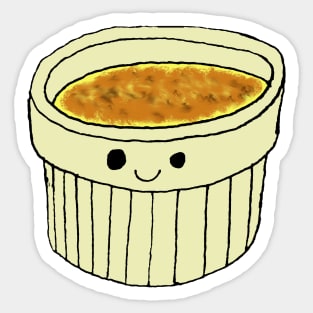 Cute Crème Brulee Sticker